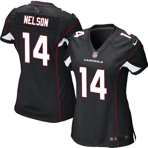 Women's Limited J.J. Nelson Nike Jersey Black Alternate - #14 NFL Arizona Cardinals